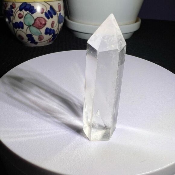 Clear Quartz Crystal Obelisk Meditation Tower‎ (#8) - Picture 4 of 8